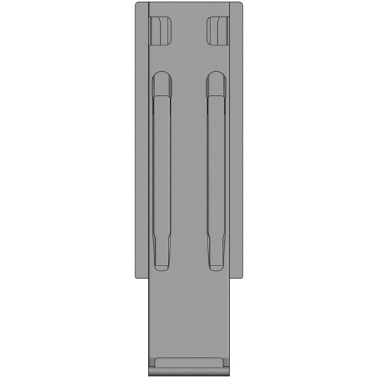 K20 Mittelrunge, Aluminium eloxiert, 400 mm Nennh&ouml;he, Suer 106121251