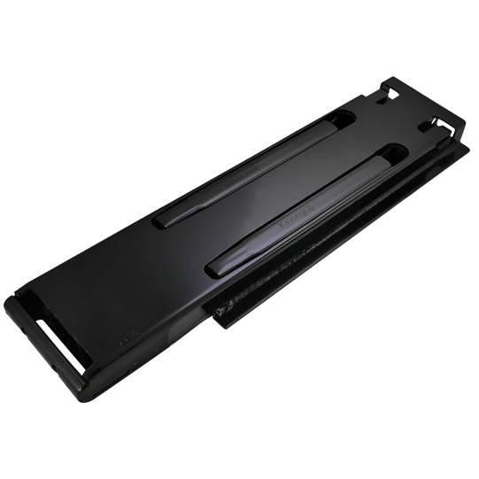 K20 Eckrunge hinten, rechts, Stahl, schwarz KTL-beschichtet, 400 mm Nennh&ouml;he