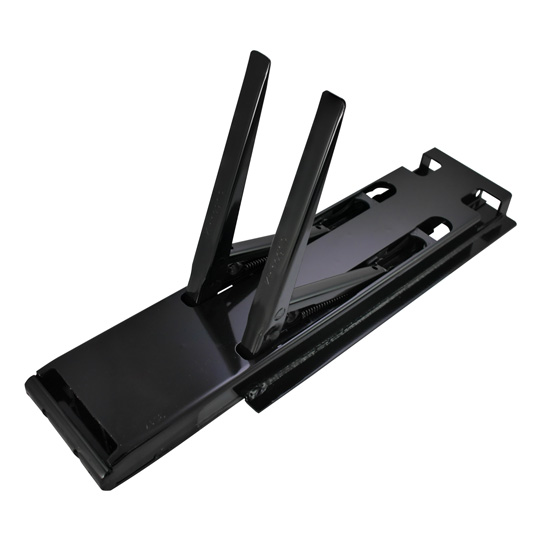 K20 Eckrunge hinten, rechts, Stahl, schwarz KTL-beschichtet, 400 mm Nennh&ouml;he