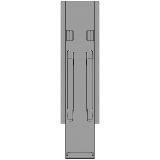 K20 Mittelrunge, Stahl, schwarz KTL-beschichtet, 500 mm Nennh&ouml;he Suer 106121262