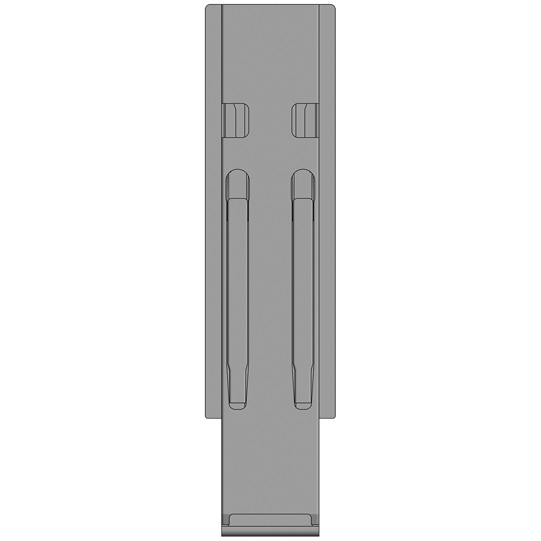 K20 Mittelrunge, Aluminium eloxiert, 500 mm Nennh&ouml;he, Suer 106121264