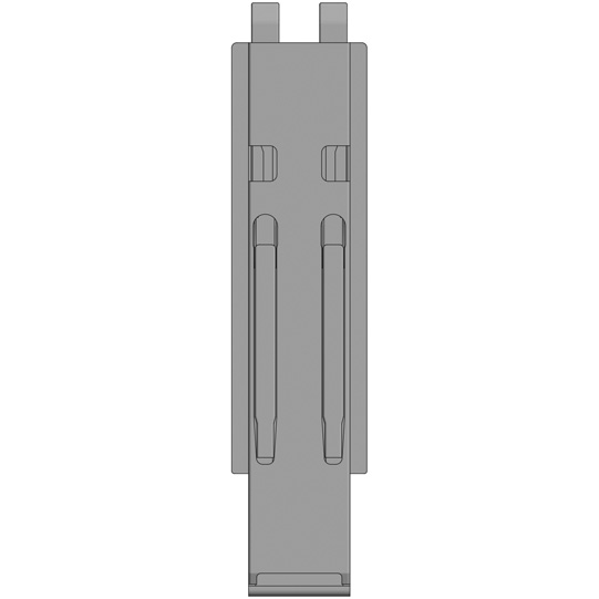 K20 Mittelrunge, Aluminium eloxiert, 500 mm Nennh&ouml;he, Suer 106121265