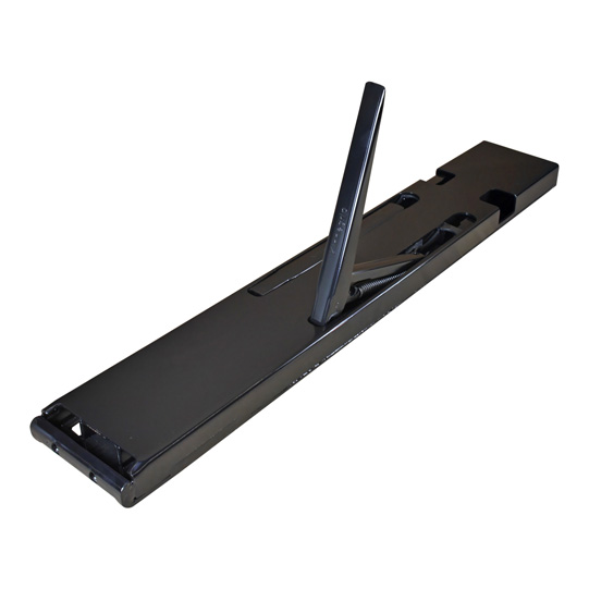 K20 Eckrunge hinten, links, Stahl, schwarz KTL-beschichtet, 600 mm Nennh&ouml;he Suer