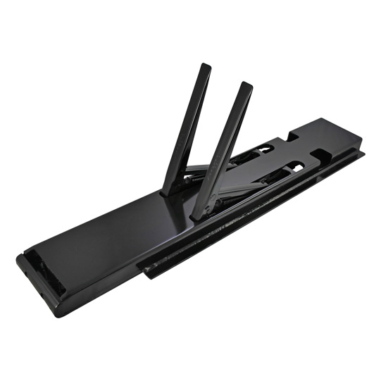 K20 Eckrunge hinten, rechts, Stahl, schwarz KTL-beschichtet, 600 mm Nennh&ouml;he