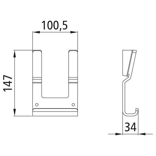Kinnegrip - K20 Rungenlager, Stahl roh, zum Anschwei&szlig;en Suer 106121346