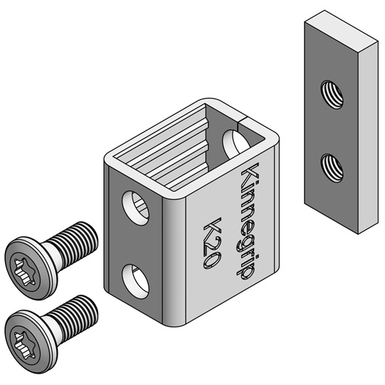 K20 Gegenhalter, Earth Black, inkl. Schraubsatz, 0 &ndash; 12 mm Suer 106121449