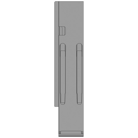 K20 Eckrunge hinten, links, Stahl, microZINQ 5, 500 mm Nennh&ouml;he Suer 106122266
