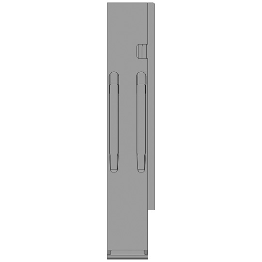 K20 Eckrunge hinten, rechts, Stahl, microZINQ 5, 600 mm Nennh&ouml;he, Suer 106122279
