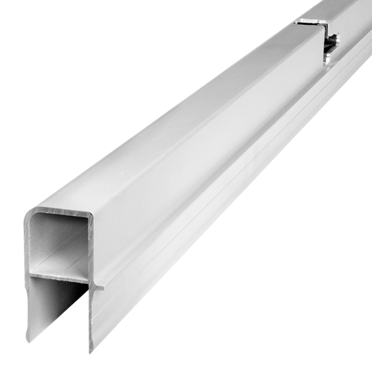 T50 hohes Verschlussprofil/Gegenhalter Aluminium, f&uuml;r H&ouml;he 300-500 mm links Suer