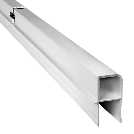 T50 hohes Verschlussprofil/Gegenhalter, Aluminium f&uuml;r H&ouml;he 600 mm, L&auml;nge 1800 mm