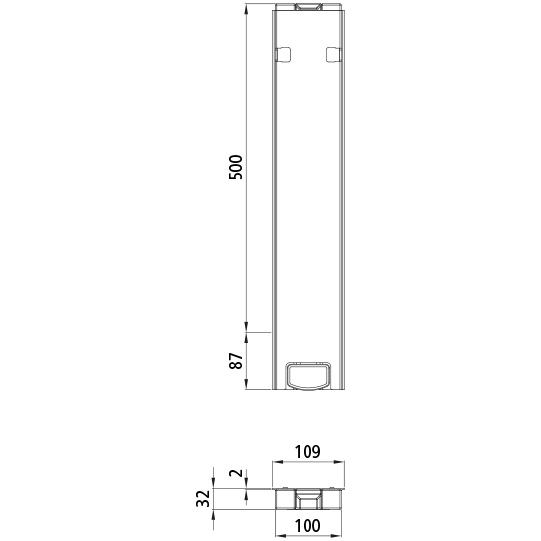 Kinnegrip - T50 Mittelrunge, Aluminium, 500 mm Suer 106629512