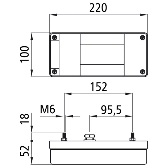 Asp&ouml;ck - Midipoint I, 12 V, rechts, 5-pol. Bajonett, mit RF Suer 127551509