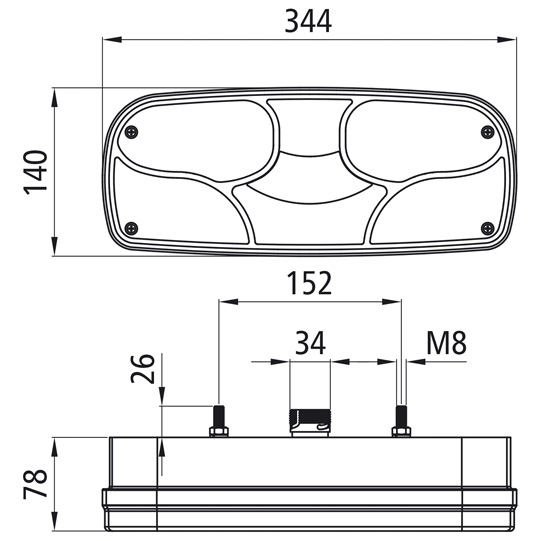 Asp&ouml;ck - Ecopoint I, 24 V, rechts, 7-pol. ASS, ohne Dreieck Suer 127551606