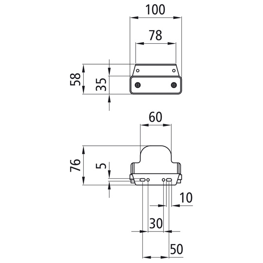 Asp&ouml;ck - Flatpoint I LED, 24 V, wei&szlig;, ohne Kabel, 90 Grad Winke Suer 127551660