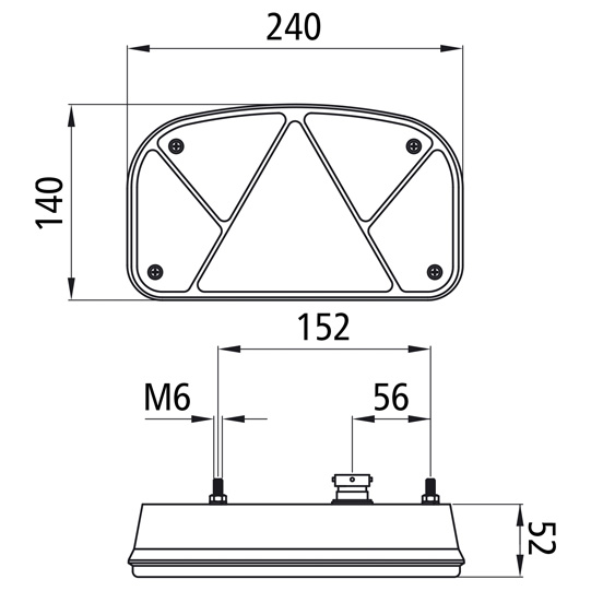 Asp&ouml;ck - Multipoint II, 12 V,rechts,5-pol.Baj.,m.Dreieck,m. Suer 127551717