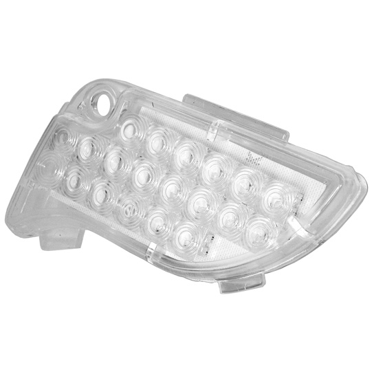 LED-Einsatz f&uuml;r Ecopoint I mit Dreieckr&uuml;ckstrahler, 24 V, links 12-1522-004 Suer