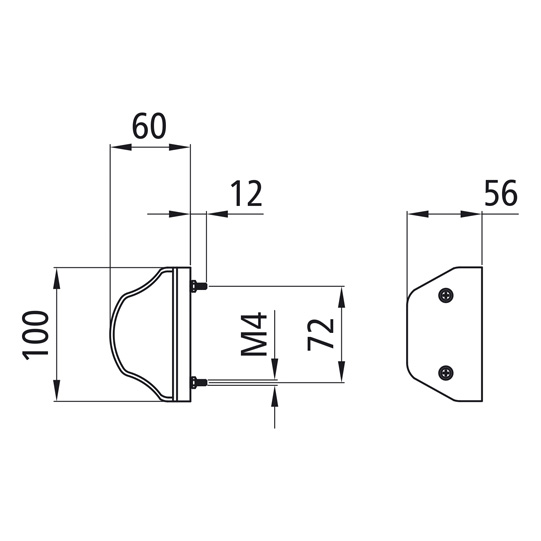 Asp&ouml;ck - Regpoint, 24 V, KZL, PG, mit roter Lichtscheibe Suer 127551907