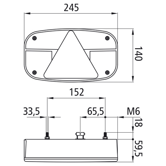 Asp&ouml;ck - Multipoint III, 12 V, rechts, 5-pol. Baj., mit RFS Suer 127552023