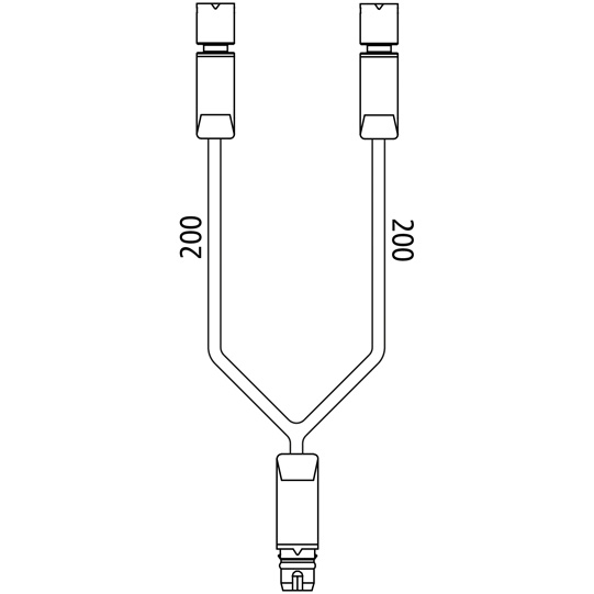 Y-Kabel,3-pol.,ASS, Kabell&auml;nge 200 mm,2-pol. belegt,65-6499-007 Suer 127552282