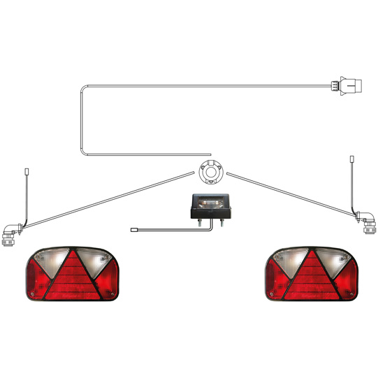Asp&ouml;ck - Lichtanlage Multipoint II, 12 V (LoF) Suer 127552288