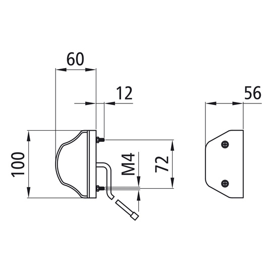 Asp&ouml;ck - Regpoint LED, 12 V, KZL, 0,80 m, DC Suer 127552335