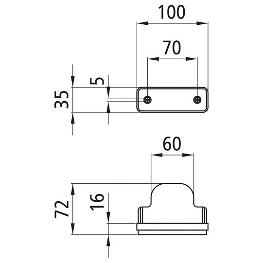Asp&ouml;ck - Flatpoint I LED, 24 V, wei&szlig;, ohne Kabel, Einbauver Suer 127552381