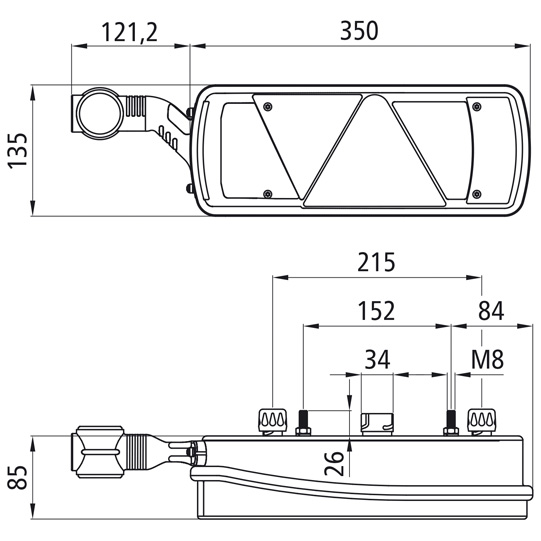 Asp&ouml;ck - Ecopoint II, 24 V, links, 7-pol. + 2 x 2-pol. ASS, Suer 127552451