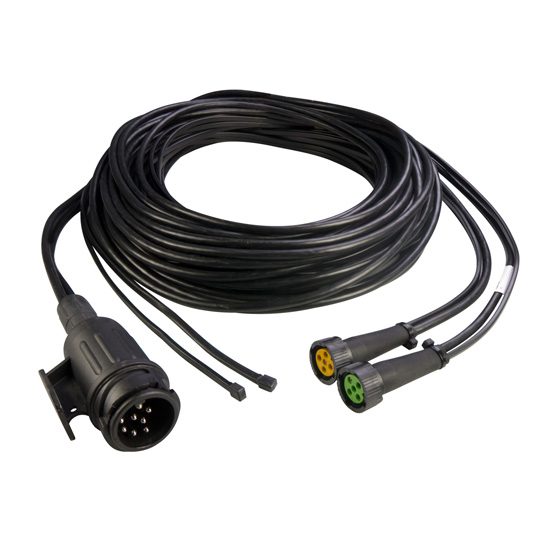 Asp&ouml;ck - Versorgungskabel,13-pol.Stecker, 2x 5-pol. Baj. 50 Suer 127552508