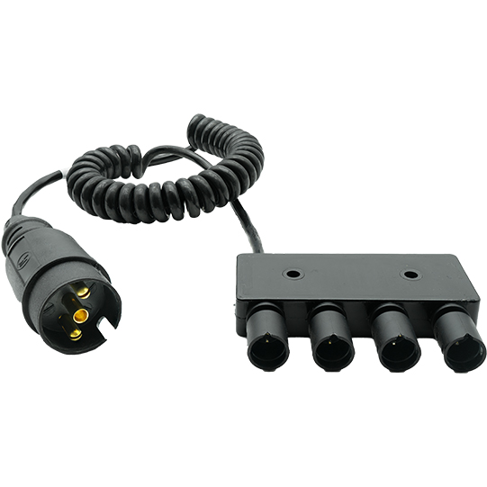 Smartlinkverteiler f&uuml;r &Uuml;berbreitenbeleuchtung, 7-pol. Stecker ISO 1724 Suer