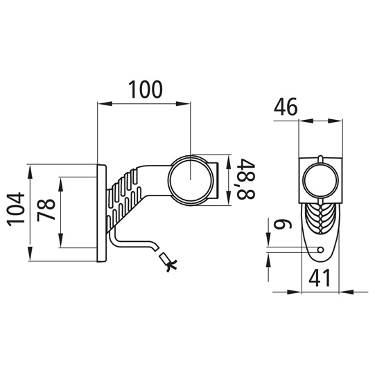 Asp&ouml;ck - Superpoint III LED, 24 V, rechts, rt/ws/ge, f&uuml;r Eu Suer 127552600