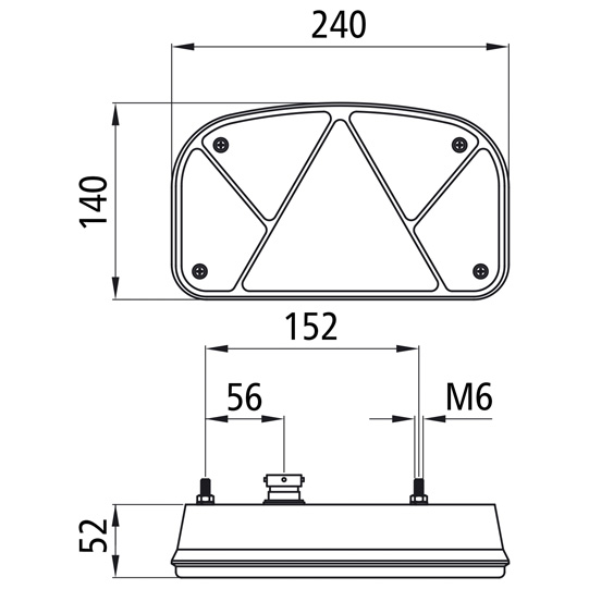 Asp&ouml;ck - Multipoint II, 12 V, rechts, 5-pol. Baj., mit Drei Suer 127552602