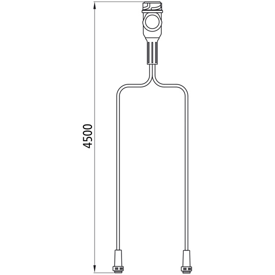 Asp&ouml;ck - Versorgungskabel, 13-pol. Stecker, 4500 mm, 2 x 5- Suer 127552632