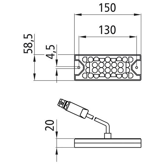 Asp&ouml;ck - MiniLED II, 12/24 V, links/rechts, 3-pol. ASS, RFS Suer 127552676