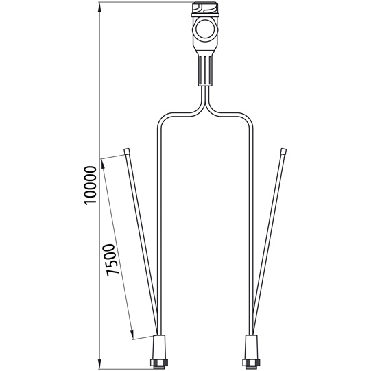 Asp&ouml;ck - Versorgungskabel, 13-pol. Stecker, 2x8-pol. Baj. 1 Suer 127552758