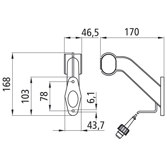 Asp&ouml;ck - Superpoint II, 24 V, links, rt/ws/ge, 1,65 m, 2-po Suer 127552760
