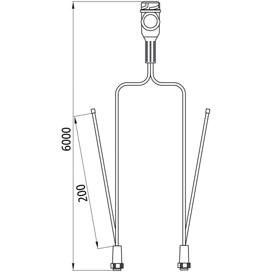 Asp&ouml;ck - Versorgungskabel, 13-pol. Stecker, 2x8-pol. Baj. 6 Suer 127552763