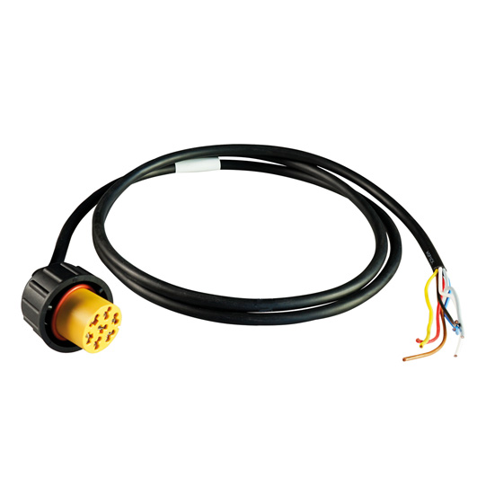 Asp&ouml;ck - Zuleitung, 7-pol. ASS, rechts, gr&uuml;n, 1,60 m, open Suer 127552863