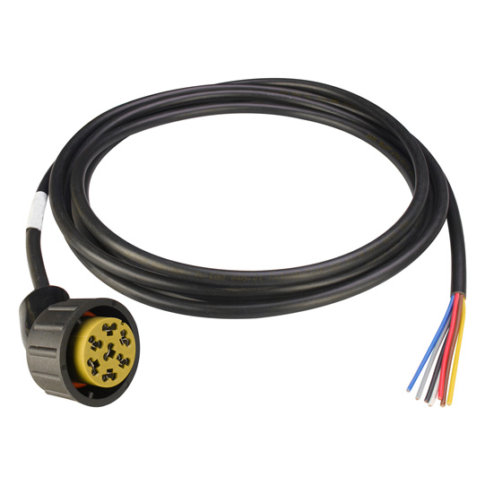 Asp&ouml;ck - Zuleitung, 7-pol. ASS, links, gelb, 1,60 m, open e Suer 127552912