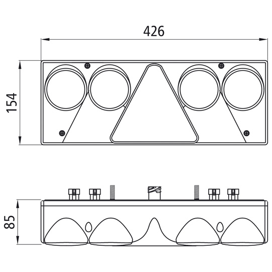Asp&ouml;ck - Europoint II, 24 V, li, 7-pol.AMP + 4x2-pol., o. S Suer 127553017