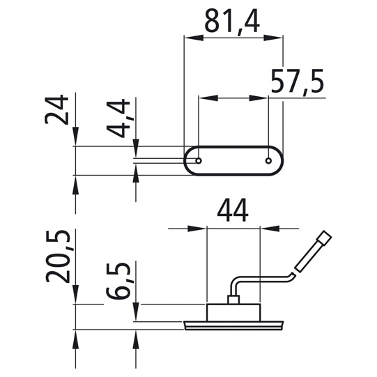 Asp&ouml;ck - Posipoint II LED, 12/24 V, wei&szlig;, 0,50 m, DC Suer 127553034