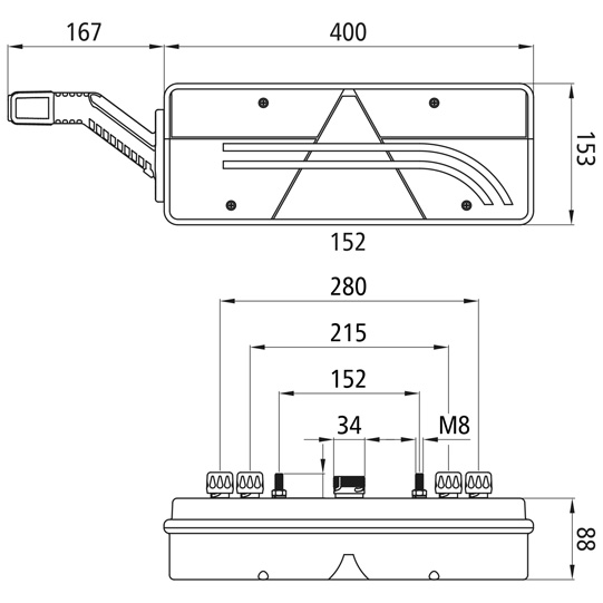 Asp&ouml;ck - Europoint III, 24 V, links, 7-pol. ASS + 4 x 2-pol Suer 127553039