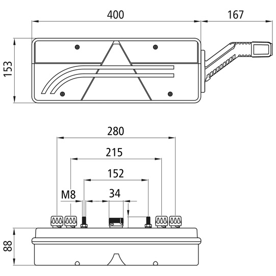 Asp&ouml;ck - Europoint III, 24 V, rechts, 7-pol. ASS + 4x 2-pol Suer 127553040
