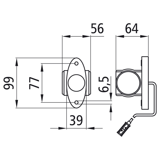 Asp&ouml;ck - Superpoint III LED, 24 V, li/re, sw/ws/ge, 1,50 m, Suer 127553077