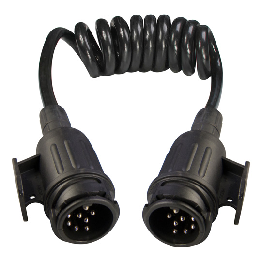 Asp&ouml;ck - Spiral-Verbindungsleitung, 13-pol., 12 V, ISO 1144 Suer 127553145