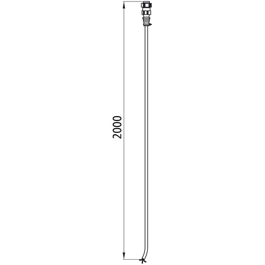 Asp&ouml;ck - Anschlussleitung, 12 V, 5-polig, rechts, 2,00 m Ka Suer 127553248