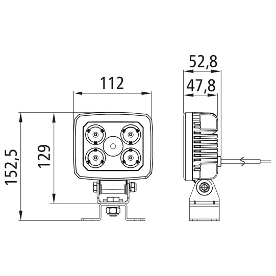 Workpoint 3000 LED, Arbeitsscheinwerfer, 12/24 V OEM, 38-8221-107 Suer 127553309