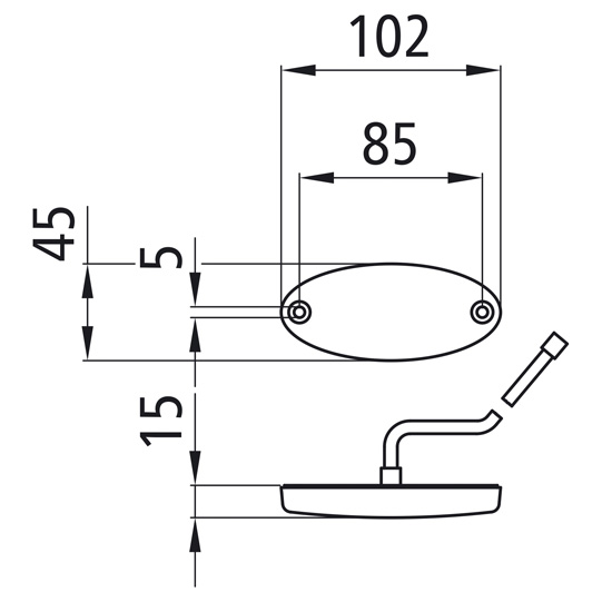 Asp&ouml;ck - Flatpoint II LED, 12 V, wei&szlig;, 2,50 m, DC Suer 127553347