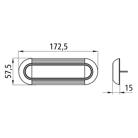 Asp&ouml;ck - Inpoint III LED, 12/24 V, lang, 0,3 m, open end, o Suer 127553420