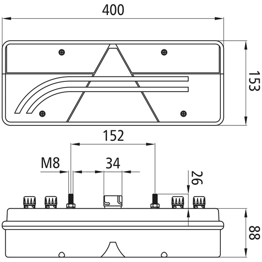 Asp&ouml;ck - Europoint III LED, 24 V, rechts, mit Dreieck Suer 127553464