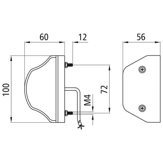 Asp&ouml;ck - Regpoint LED, 24 V, KZL, 1,0 m, open end Suer 127553526